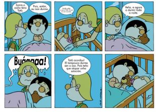 Os cadri&ntilde;os d'Os Bolechas que Carreiro debuxa para A Nosa Terra