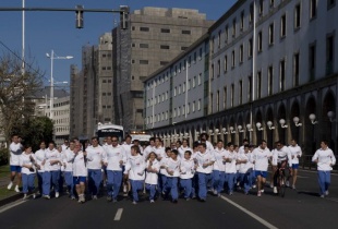 O facho galego discorrendo polas r&uacute;as da Coru&ntilde;a