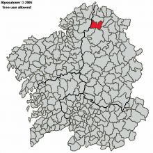 A situaci&oacute;n do Concello de Muras, na comarca da Terra Ch&aacute;