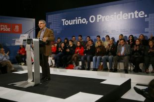 Touri&ntilde;o non era alleo &aacute; folla de ruta de Ferraz. Na imaxe, Blanco durante a pasada campa&ntilde;&ntilde;a electoral (clique para ampliar)