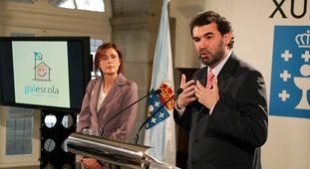 Carme Ad&aacute;n, secretaria xeral de Igualdade, co vicepresidente Quintana nunha foto de arquivo