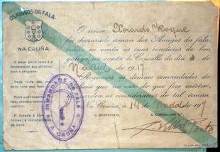 Carn&eacute; de afiliaci&oacute;n &aacute;s Irmandades