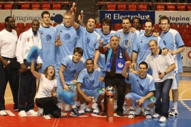 O Breog&aacute;n celebrando a Copa Pr&iacute;ncipe