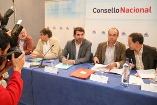 Durante a conferencia de prensa posterior &aacute; xuntanza do Consello Nacional