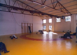 Unha imaxe do ximnasio, onde adestraba Mart&iacute;n Silva