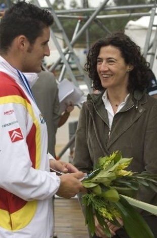 Con &Aacute;nxela Bugallo, en Verducido este ver&aacute;n