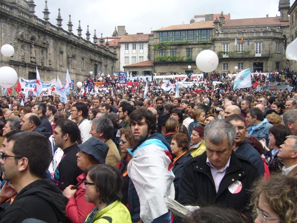 A manifestaci&oacute;n, na Quintana