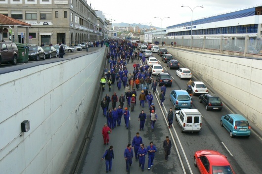 Mobilizaci&oacute;n do sector do metal