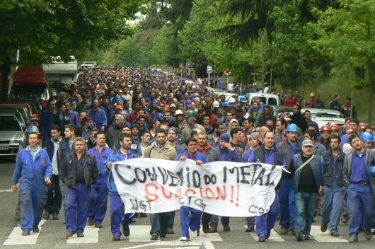 Mobilizaci&oacute;n do sector do metal