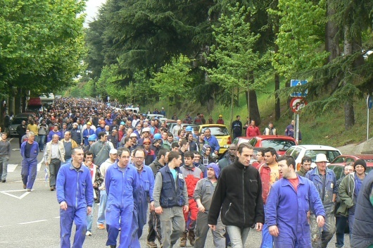 Mobilizaci&oacute;n do sector do metal