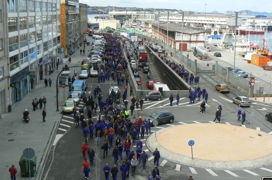 Mobilizaci&oacute;n do sector do metal