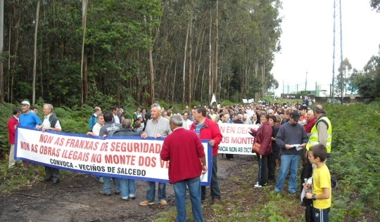 Marcha en Salcedo (28 de xu&ntilde;o de 2009)
